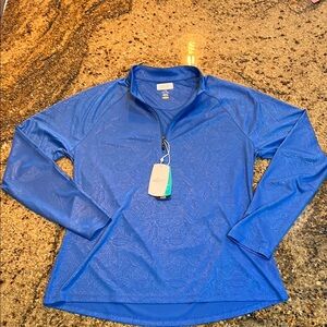 Greg Norman Collection Blue Women's 1/4 Zip Up 💙🤍